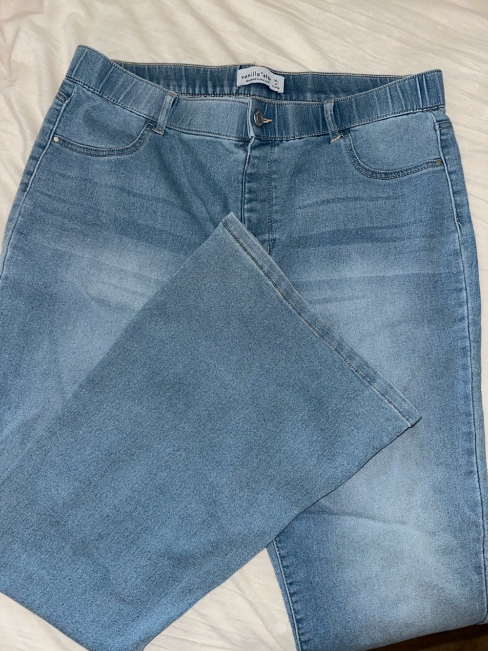 Vanilla Star Light Blue Flare Leg Jeans